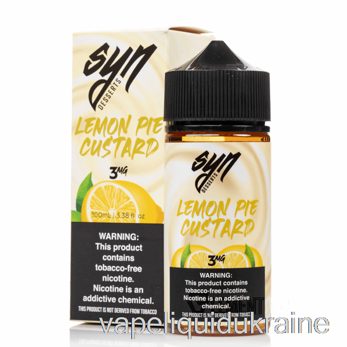 Vape Liquid Ukraine Lemon Pie Custard - Syn Liquid - 100mL 0mg